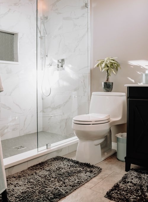 Bathroom custom shower stall